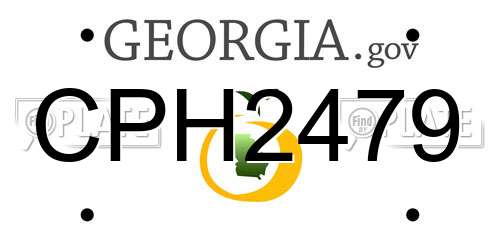 CPH2479 Georgia License Plate