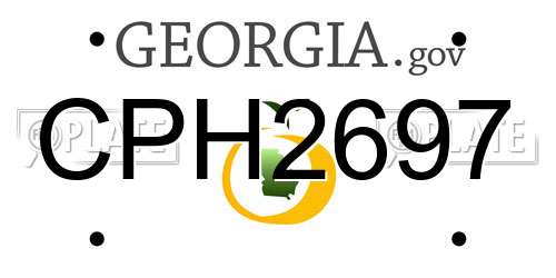 CPH2697 Georgia License Plate