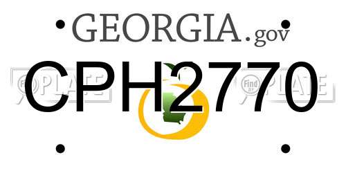 CPH2770 Georgia License Plate