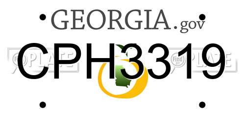CPH3319 Georgia License Plate