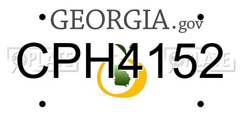 CPH4152 Georgia License Plate