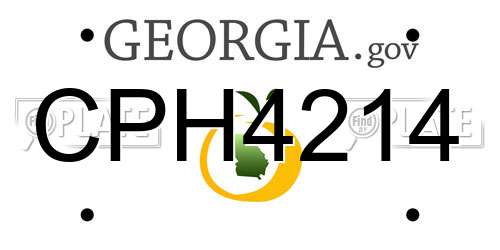 CPH4214 Georgia License Plate