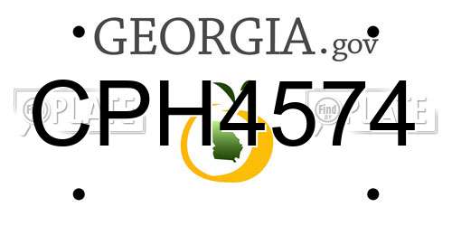 CPH4574 Georgia License Plate