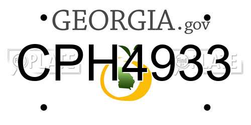CPH4933 Georgia License Plate