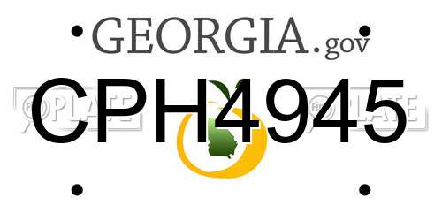 CPH4945 Georgia License Plate