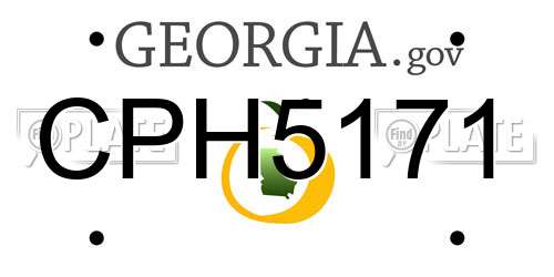 CPH5171 Georgia License Plate