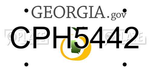 CPH5442 Georgia License Plate