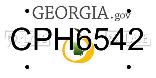 CPH6542 Georgia License Plate