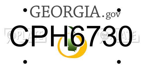 CPH6730 Georgia License Plate