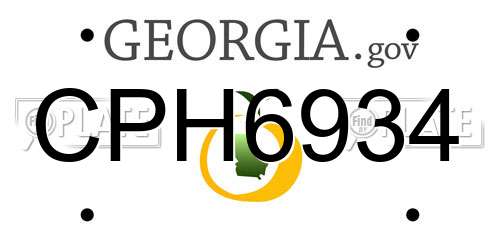 CPH6934 Georgia License Plate