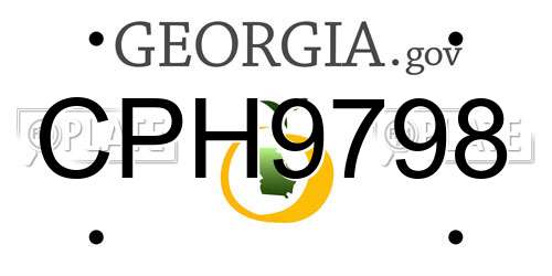CPH9798 Georgia License Plate