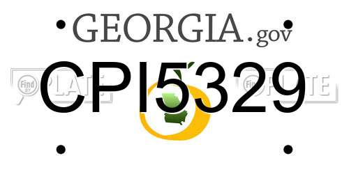 CPI5329 Georgia License Plate