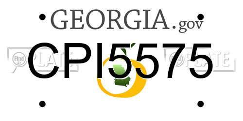 CPI5575 Georgia License Plate