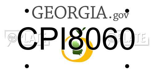 CPI8060 Georgia License Plate