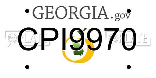 CPI9970 Georgia License Plate