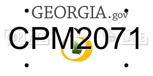 CPM2071 Georgia License Plate