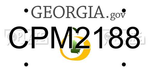 CPM2188 Georgia License Plate