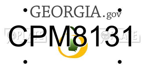 CPM8131 Georgia License Plate