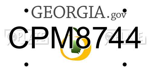 CPM8744 Georgia License Plate