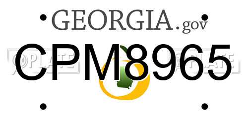 CPM8965 Georgia License Plate