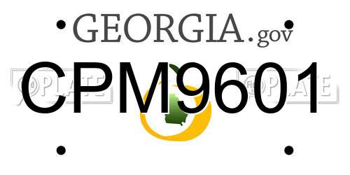 CPM9601 Georgia License Plate