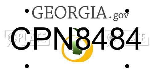 CPN8484 Georgia License Plate