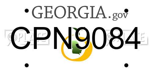 CPN9084 Georgia License Plate