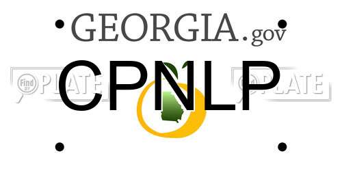 CPNLP Georgia License Plate