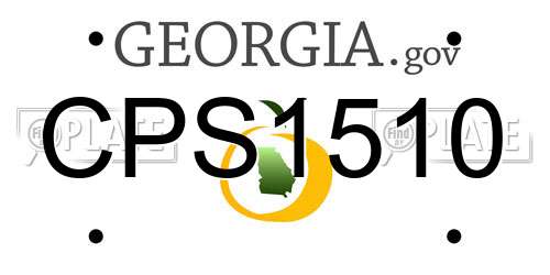 CPS1510 Georgia License Plate