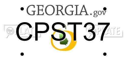 CPST37 Georgia License Plate