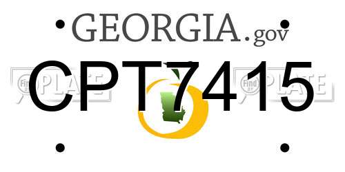 CPT7415 Georgia License Plate
