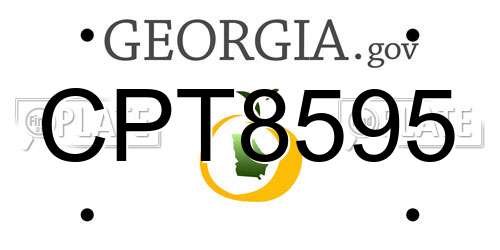 CPT8595 Georgia License Plate