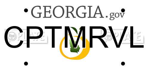 CPTMRVL Georgia License Plate