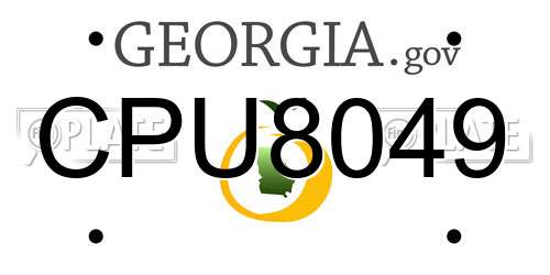 CPU8049 Georgia License Plate