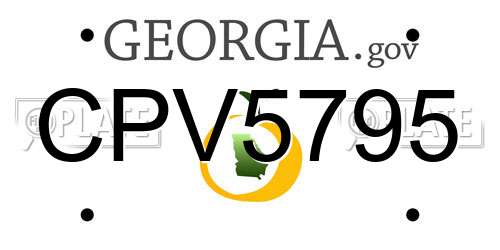 CPV5795 Georgia License Plate