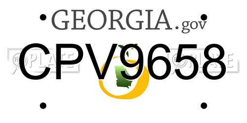 CPV9658 Georgia License Plate