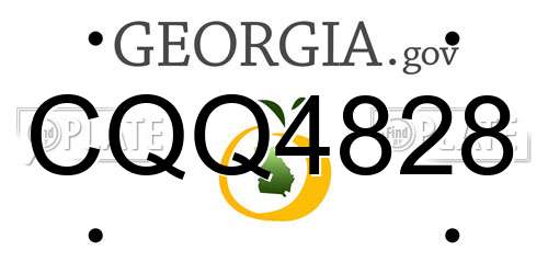 CQQ4828 Georgia License Plate