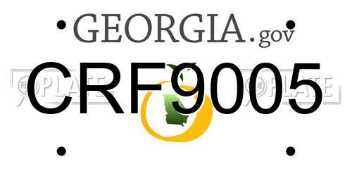 CRF9005 Georgia License Plate