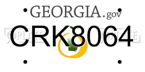 CRK8064 Georgia License Plate