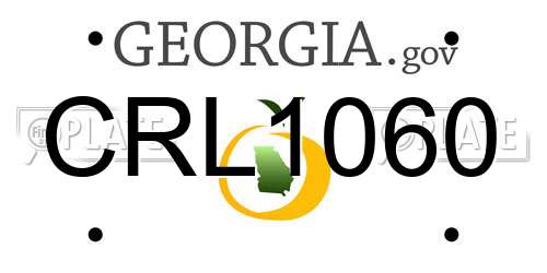 CRL1060 Georgia License Plate