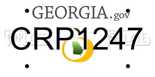 CRP1247 Georgia License Plate