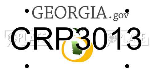 CRP3013 Georgia License Plate