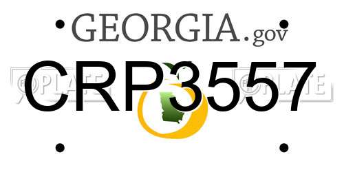 CRP3557 Georgia License Plate