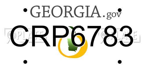 CRP6783 Georgia License Plate