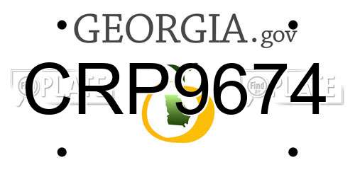 CRP9674 Georgia License Plate