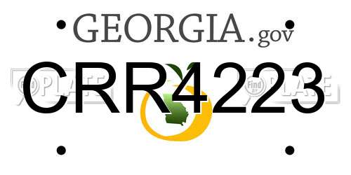 CRR4223 Georgia License Plate
