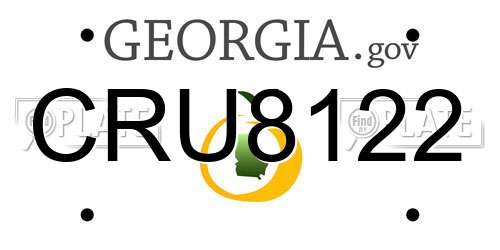 CRU8122 Georgia License Plate