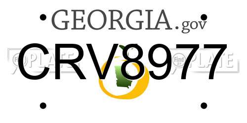 CRV8977 Georgia License Plate