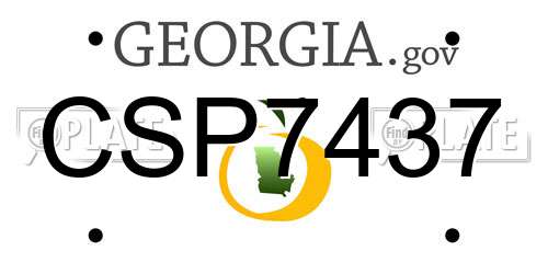 CSP7437 Georgia License Plate