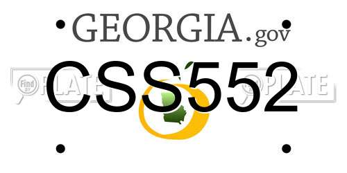 CSS552 Georgia License Plate